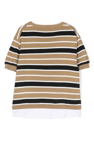 T-shirt a righe PAOLO PECORA KIDS | PP3268BEIGE